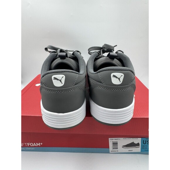 PUMA Men's Size 12 Skate Sneakers Lace-up Court Shoes, Gray - Picture 6 of 16